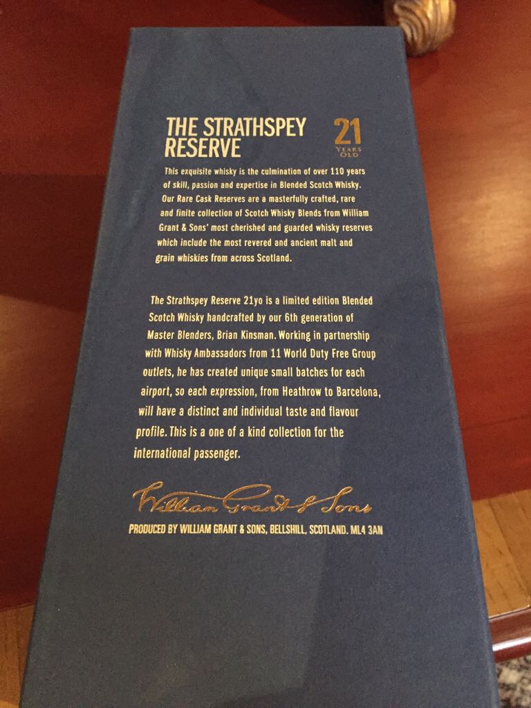 The Strathspey 5yo Imp DATEO IMPORT - William Grant & Sons Limited (70 mL) alcohol collectible - Main Image 2