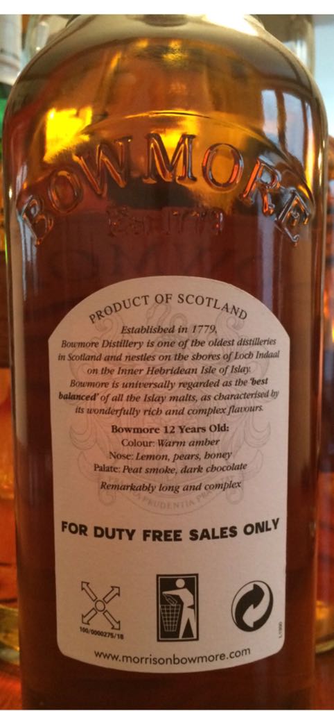 Bowmore 12 - The Bowmore Distillery (1L) alcohol collectible - Main Image 2