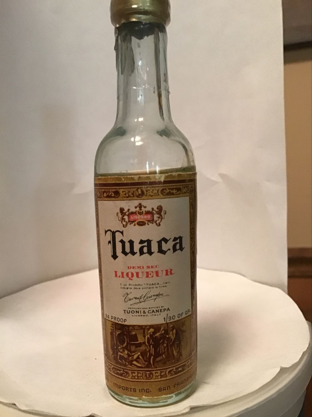 Tuaca - Tuoni & Canepa (1 fl. oz. mL) alcohol collectible - Main Image 3
