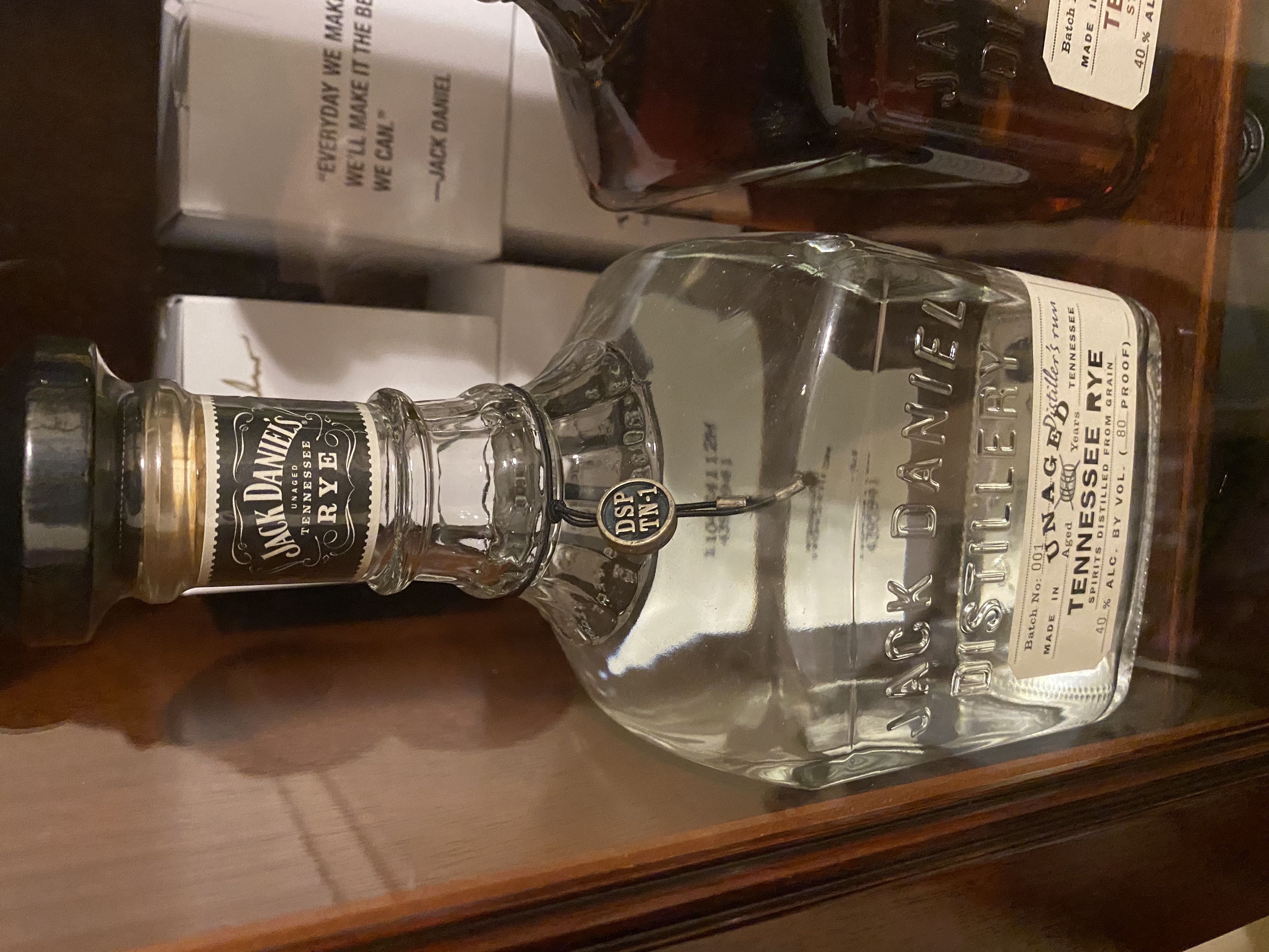 Jack Daniel’s Unaged Rye - Jack Daniels Distillery (750 mL) alcohol collectible - Main Image 2