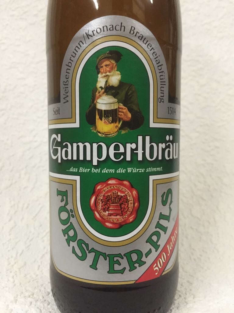 Gampertbräu - Förster-Pils - Gampertbräu Weißenbrunn/b. Kronach (500 mL) alcohol collectible - Main Image 2