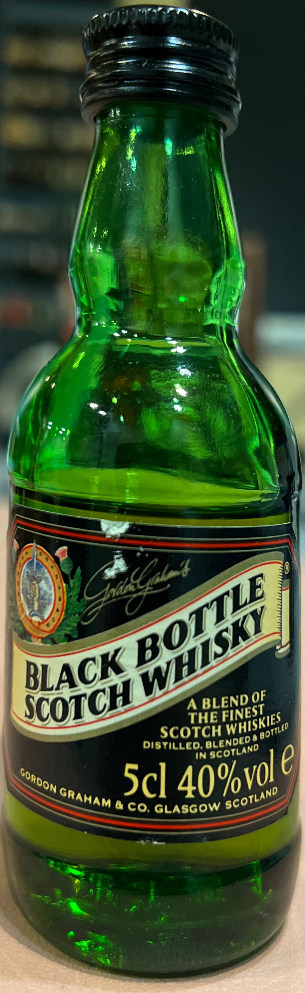 Black Bottle Blended Scotch Whisky - Gordon Graham & Company (50 mL) alcohol collectible - Main Image 3