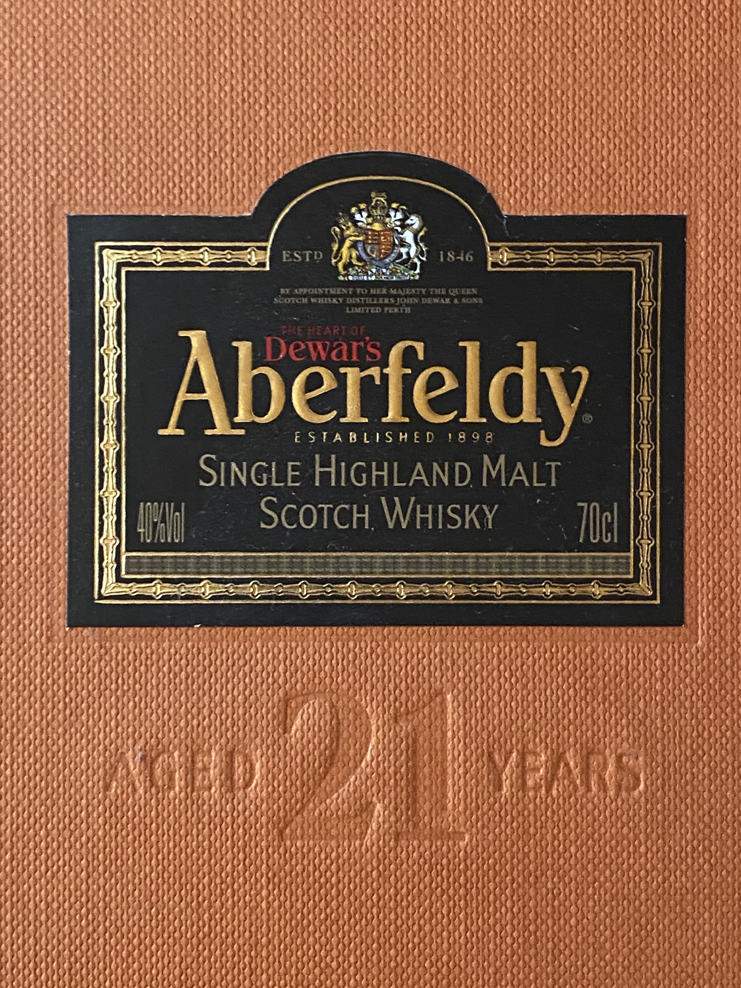 Dewars Aberfeldy 21 - John Dewar & Sons (750 mL) alcohol collectible - Main Image 3