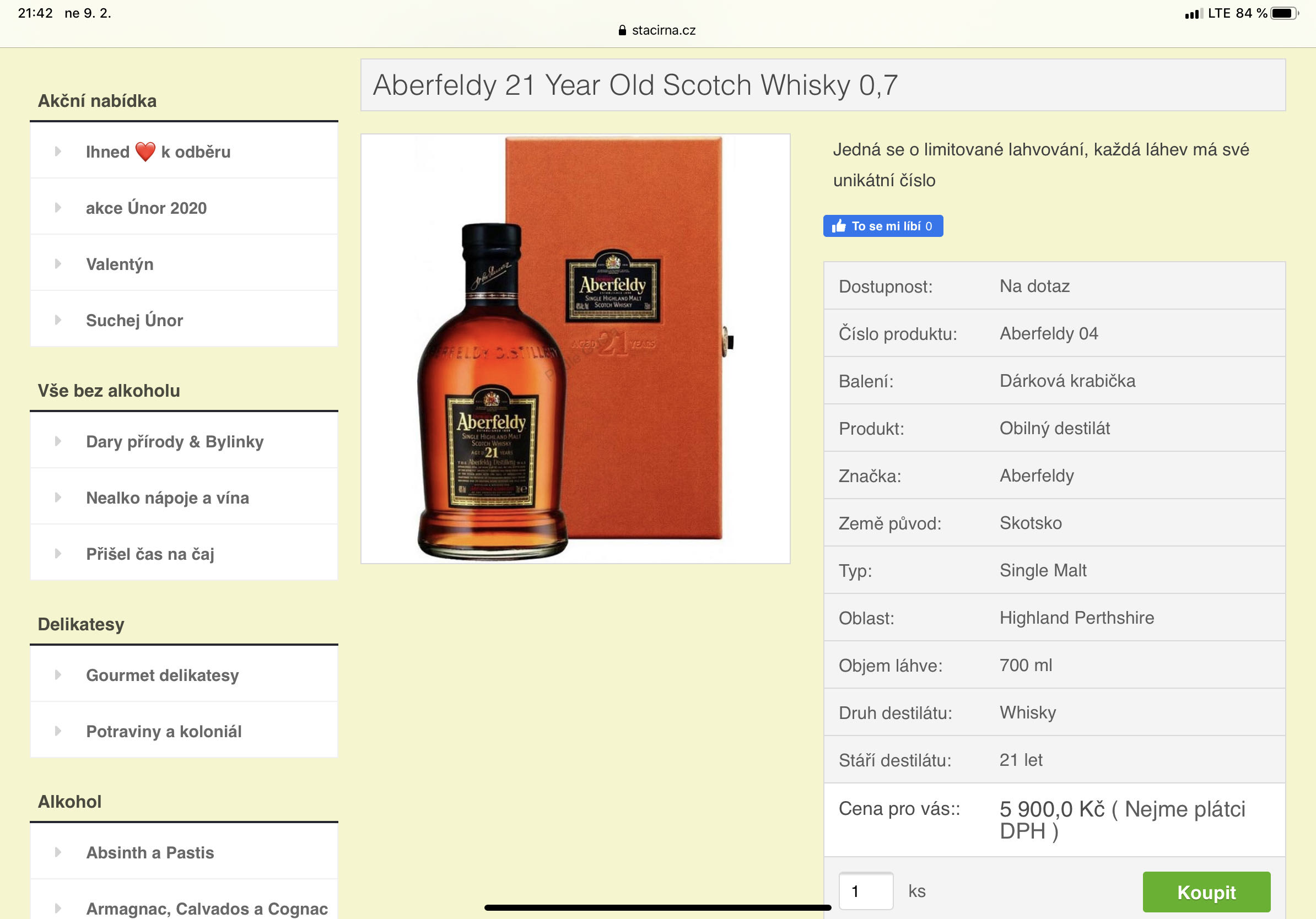 Dewars Aberfeldy 21 - John Dewar & Sons (750 mL) alcohol collectible - Main Image 4