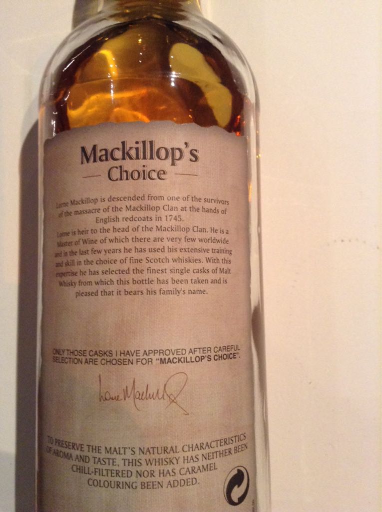Mackillop’s Choice  Cragganmore 1990 - Cragganmore (700 mL) alcohol collectible - Main Image 2