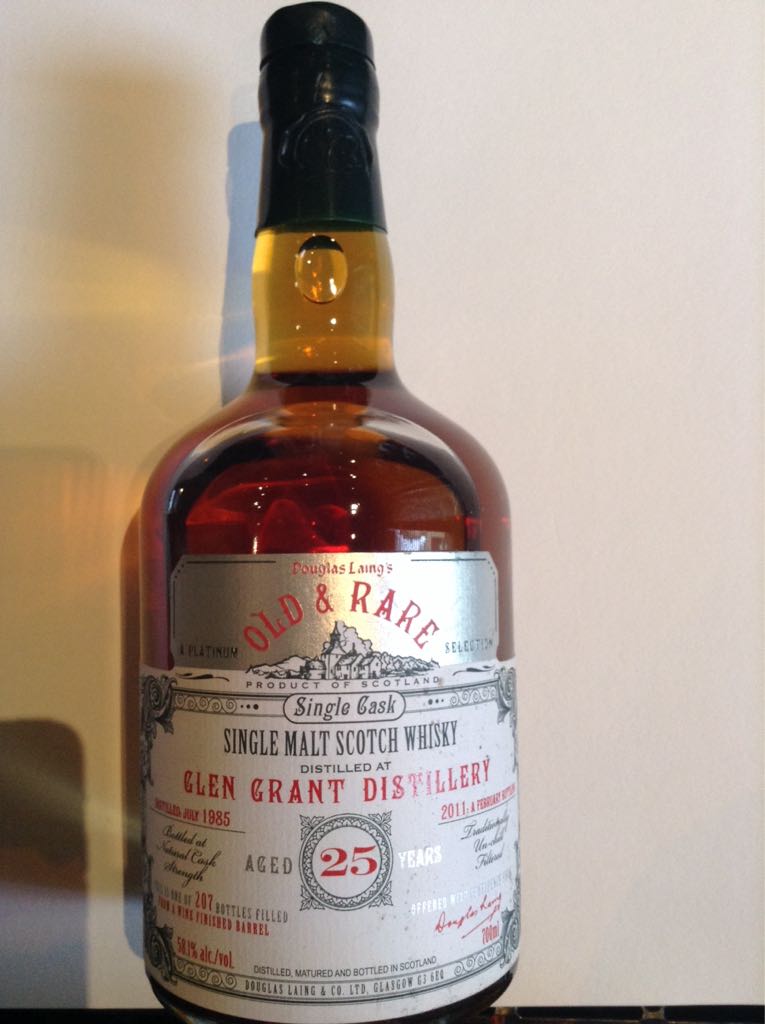Douglas Langs Old & Rare 25 - Glen Grant (700 mL) alcohol collectible - Main Image 1