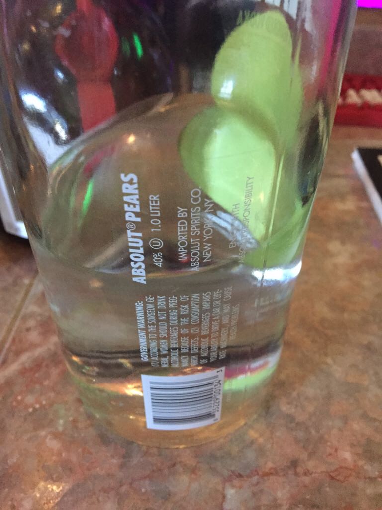 Absolute Pear - Absolute Vodka (1L) alcohol collectible - Main Image 2