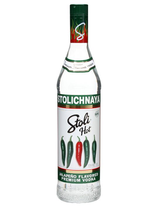 Stoli Jalapeno - Stolichnaya (1L) alcohol collectible - Main Image 2