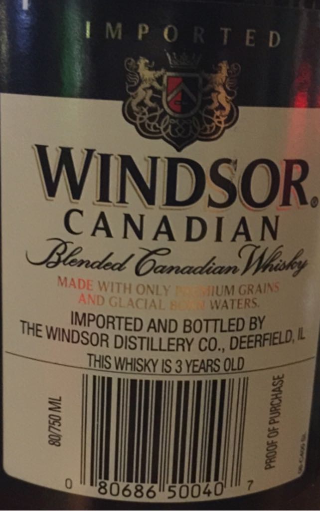 Windsor Canadian Whiskey - windsor distillery co (1.50L) alcohol collectible - Main Image 2