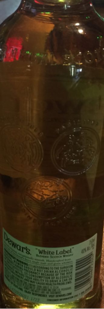 Dawers White Label - Scotland By John Dewar And Sons (750 mL) alcohol collectible - Main Image 2