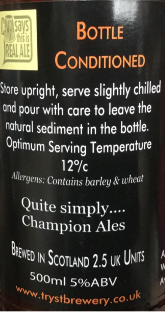 Amarillo...Follow The Hop - Tryst (500 mL) alcohol collectible - Main Image 2