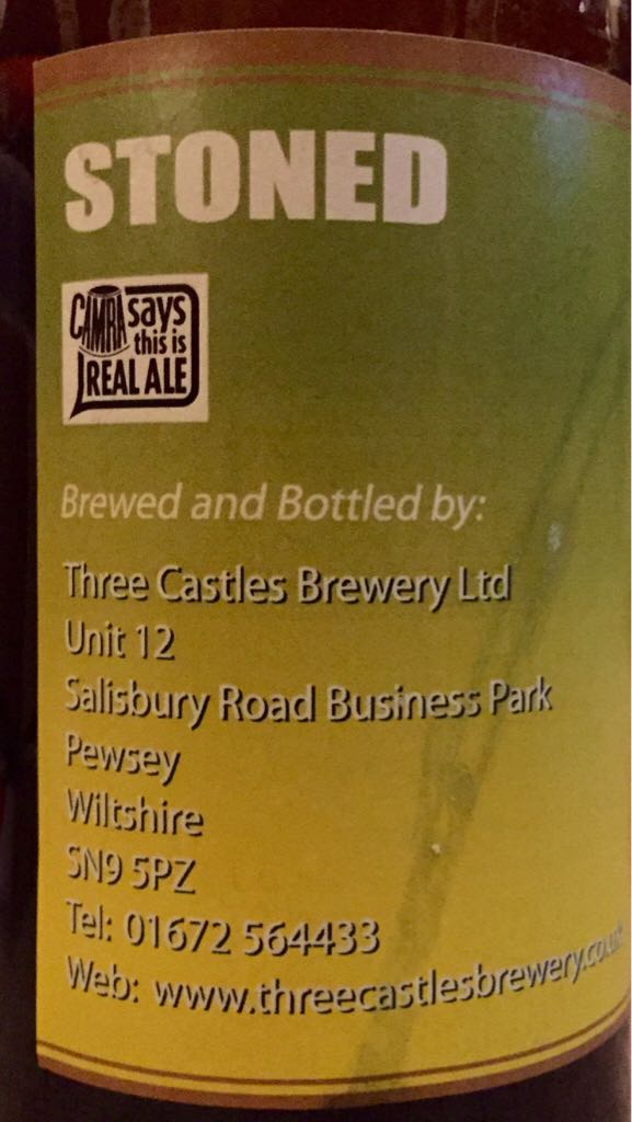 Stoned - Three Castles (500 mL) alcohol collectible - Main Image 2