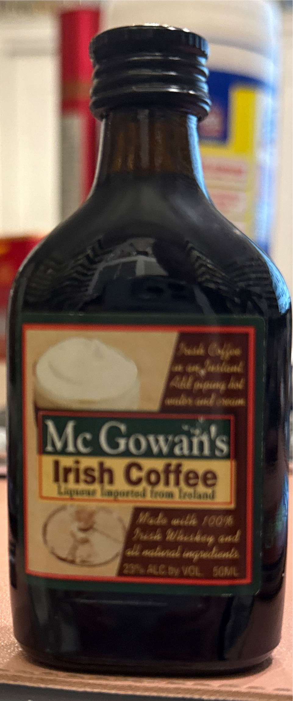 Mcgowans Irish Coffee - Mcgowens (50 mL) alcohol collectible - Main Image 2