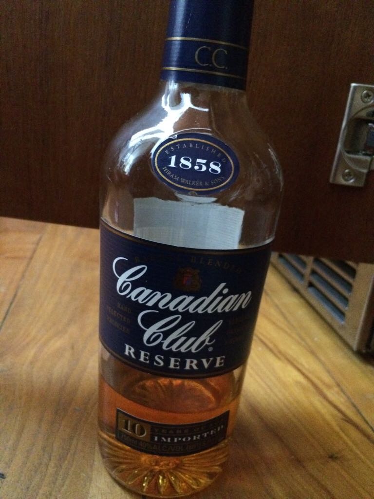 Canadian Club Reserve 10 - Allied Domecq Spirits (750 mL) alcohol collectible - Main Image 1