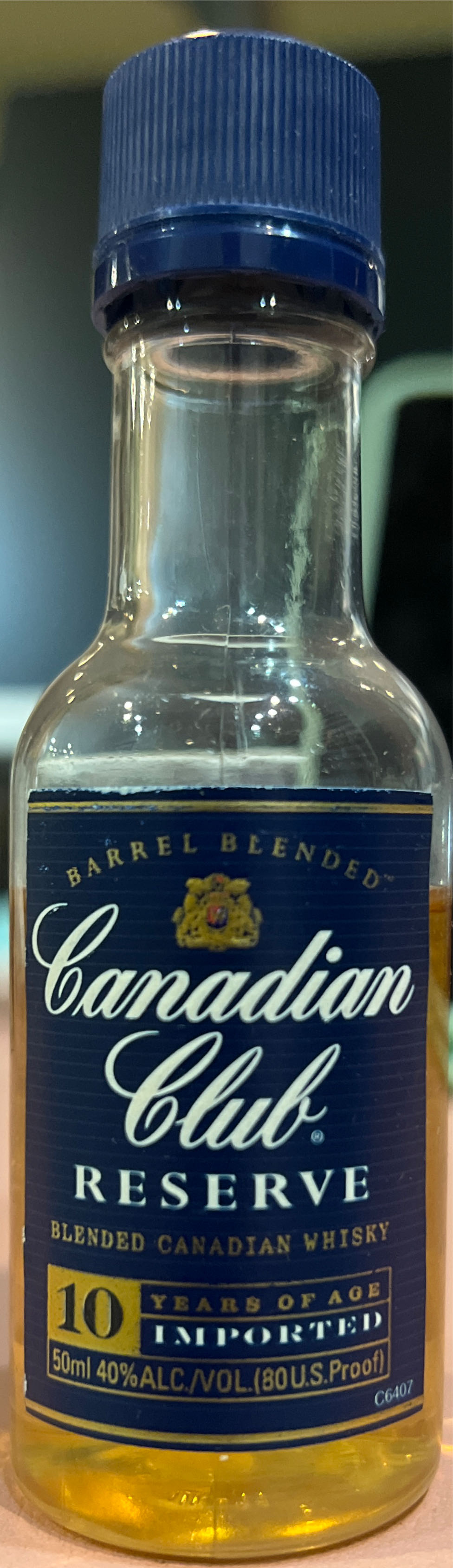 Canadian Club Reserve 10 - Allied Domecq Spirits (750 mL) alcohol collectible - Main Image 2