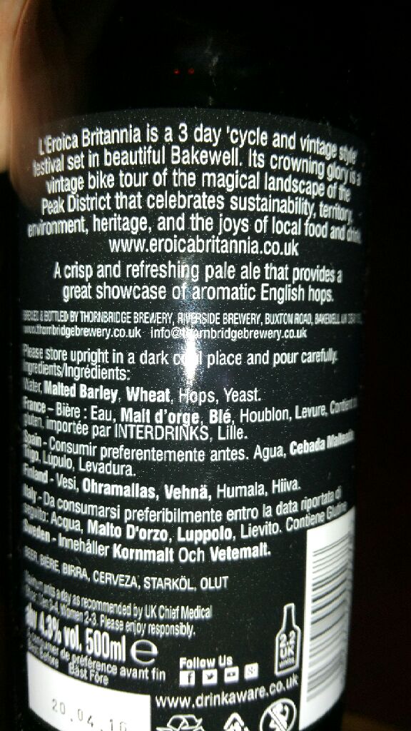 erotica britannia - Thornbridge alcohol collectible - Main Image 2