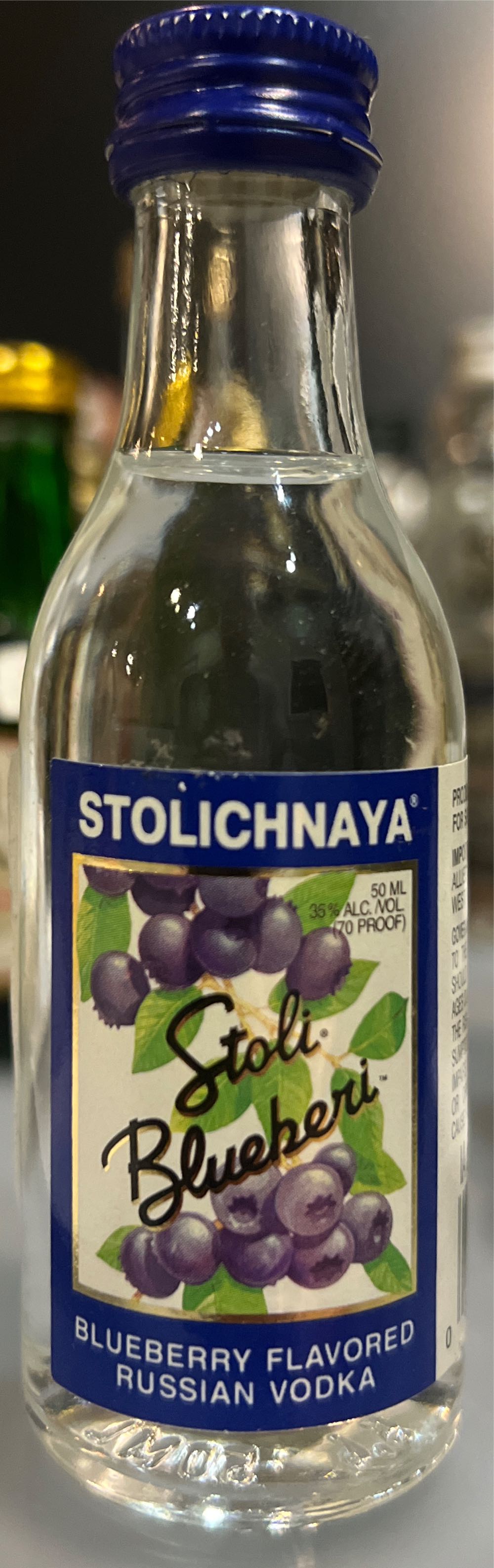 Stolichnaya Blueberi - Stolichnaya (50 mL) alcohol collectible - Main Image 2