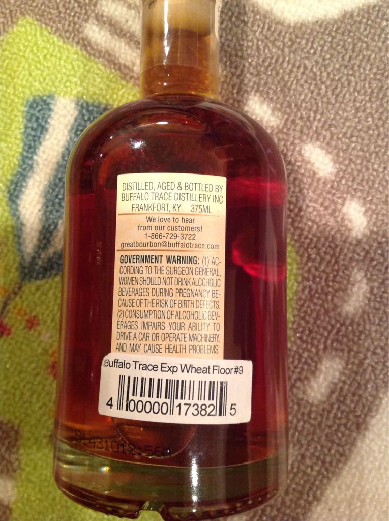 Buffalo Trace Experimental 12 Year Old Wheated Bourbon From Floor #9 - Buffalo Trace (375 mL) alcohol collectible - Main Image 2