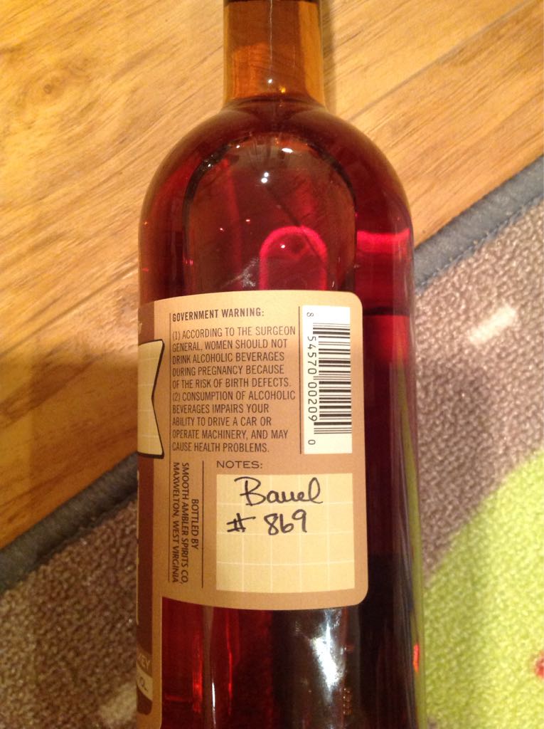 Smooth Ambler Old Scout Bourbon Single Barrel TPS - Smooth Ambler (750 mL) alcohol collectible - Main Image 2