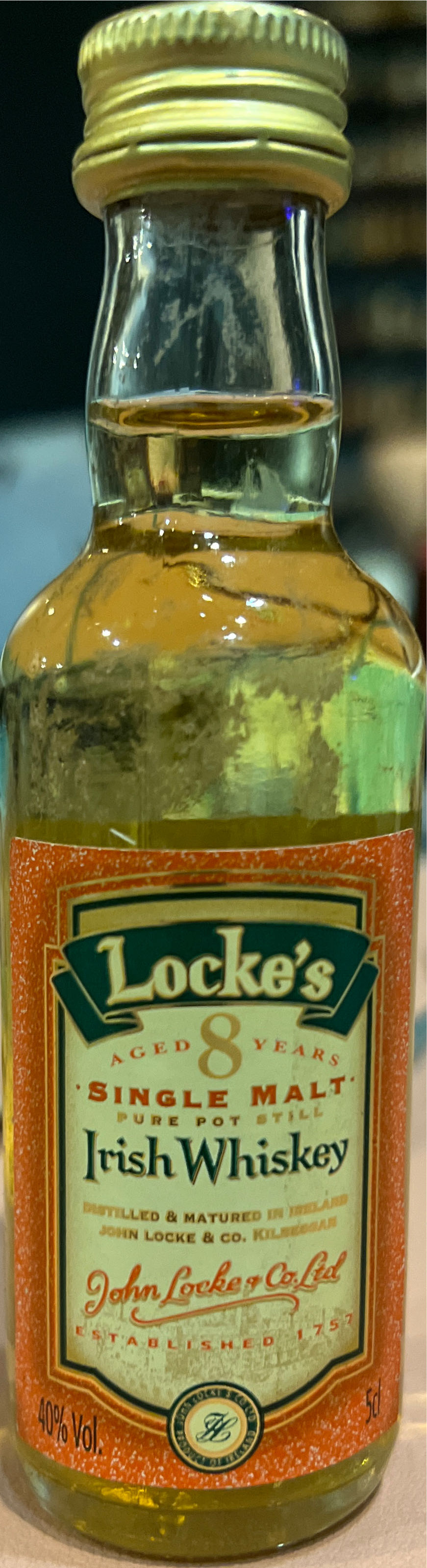 Locke’s Single Malt  - Cooley Distillery (700 mL) alcohol collectible - Main Image 3