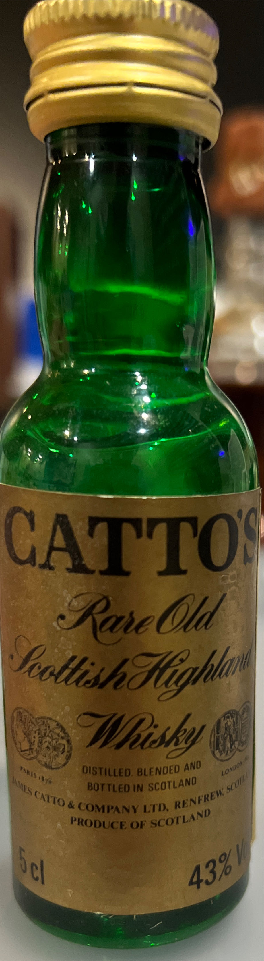 Catto’s - James Catto & Co. Ltd, Scotland (50 mL) alcohol collectible - Main Image 3