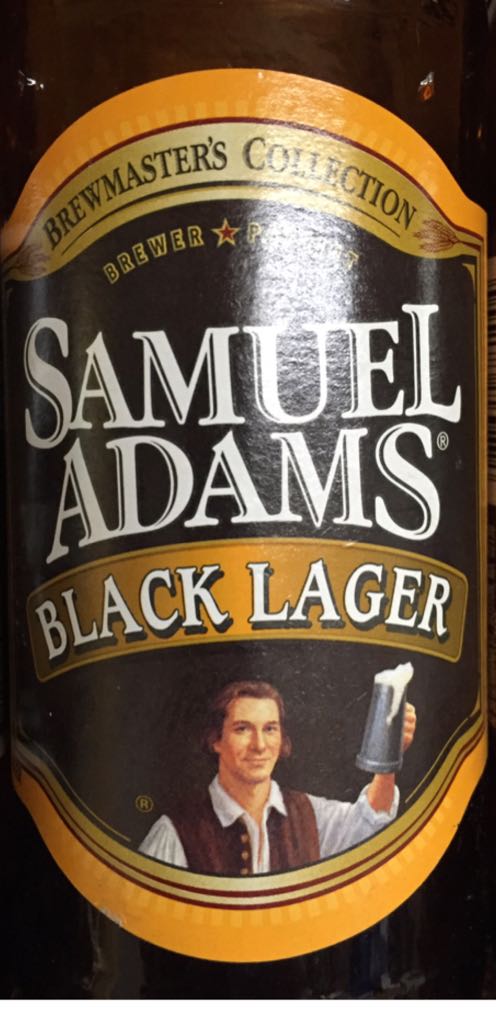 Samuel Adams: Black Lager - Boston Beer Co / Samuel Adams alcohol collectible - Main Image 1