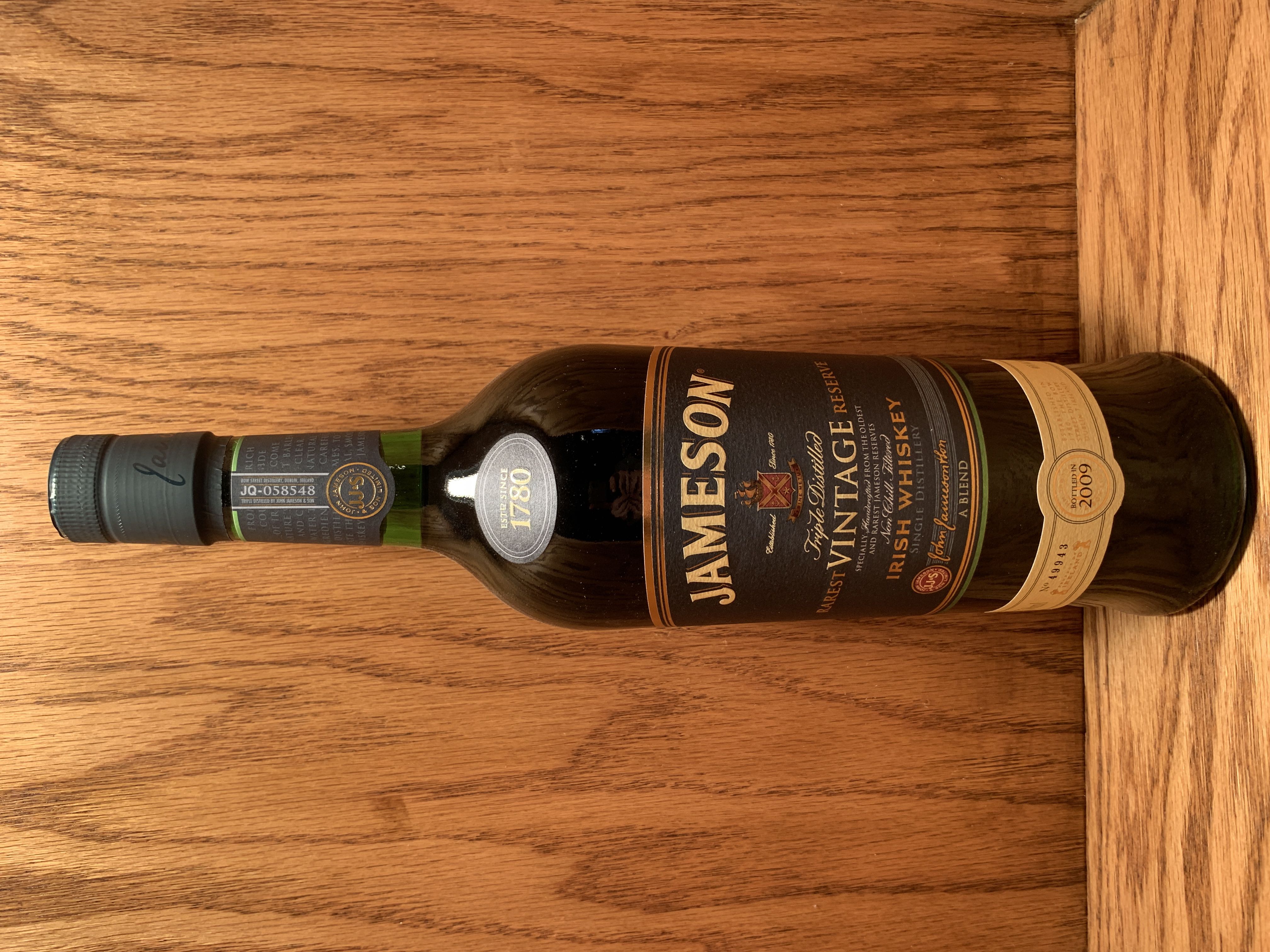 Jameson Rarest Vintage Reserve 1780 - John Jameson & Son (750 mL) alcohol collectible - Main Image 2