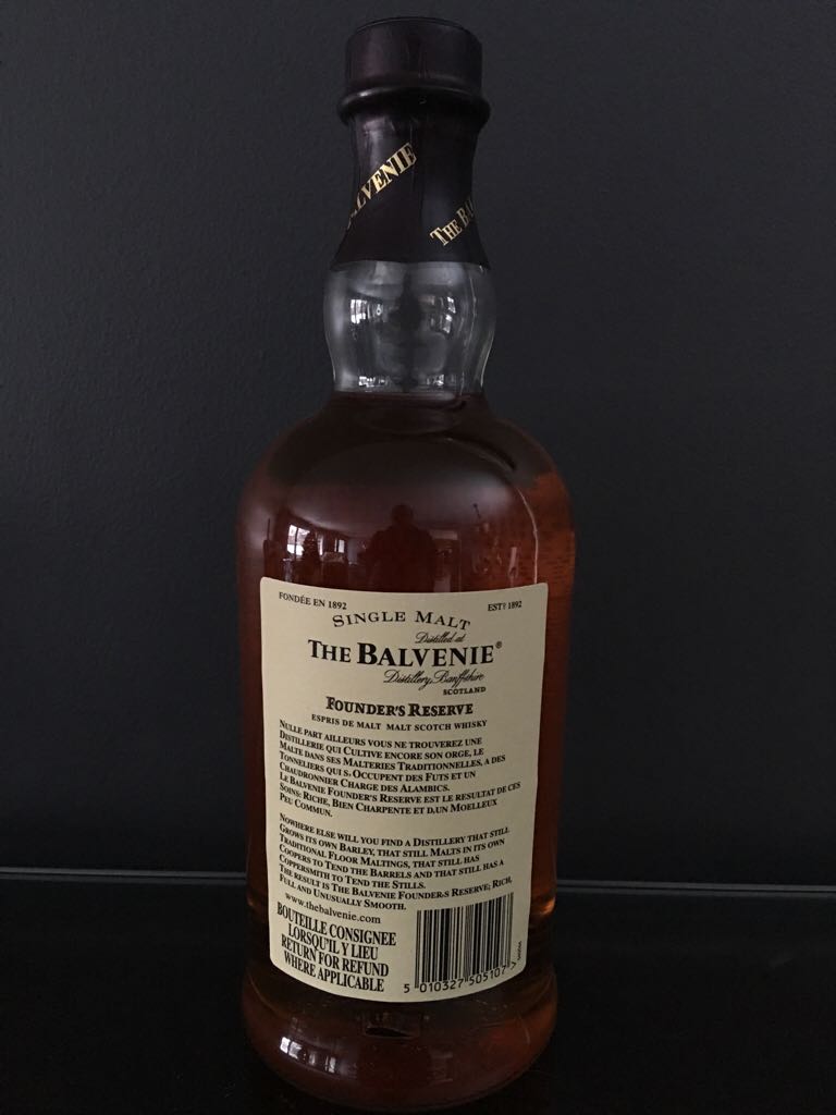 The Balvenie Founders Reserve Aged 10 Years - The Balvenie Distillery (750 mL) alcohol collectible - Main Image 2