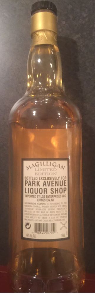 Magilligan’s Irish Whiskey Rum Wood Finish 1992  - Cooley Distillery (750 mL) alcohol collectible - Main Image 2
