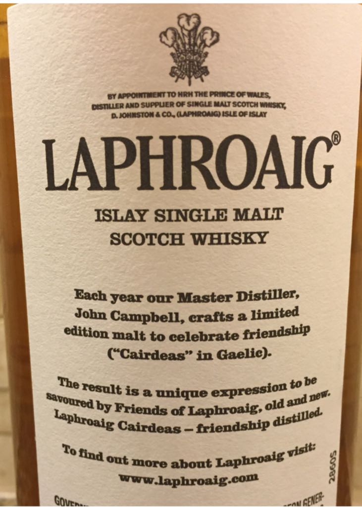 Laphroaig Cairdeas - Laphroaig (750 mL) alcohol collectible - Main Image 2
