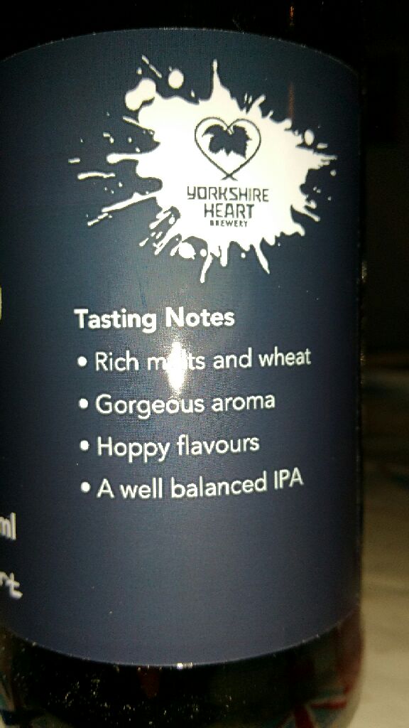 Silver heart IPA - Yorkshire Heart (500) alcohol collectible - Main Image 2