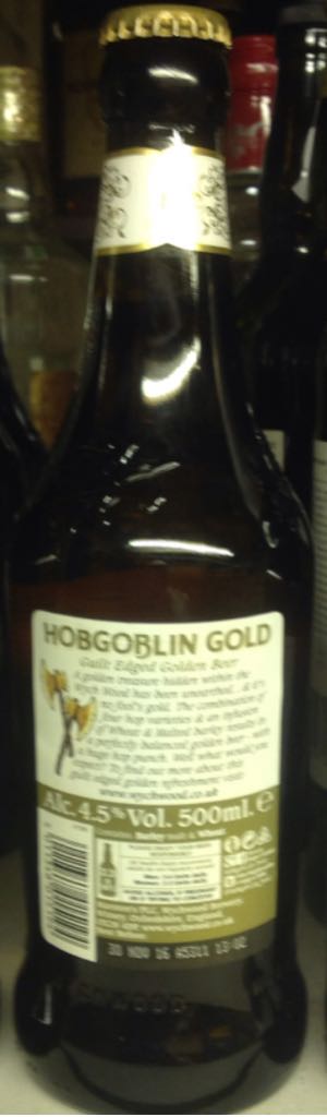 Gold Hobgoblin - Wychwood Brewery (500 mL) alcohol collectible - Main Image 2