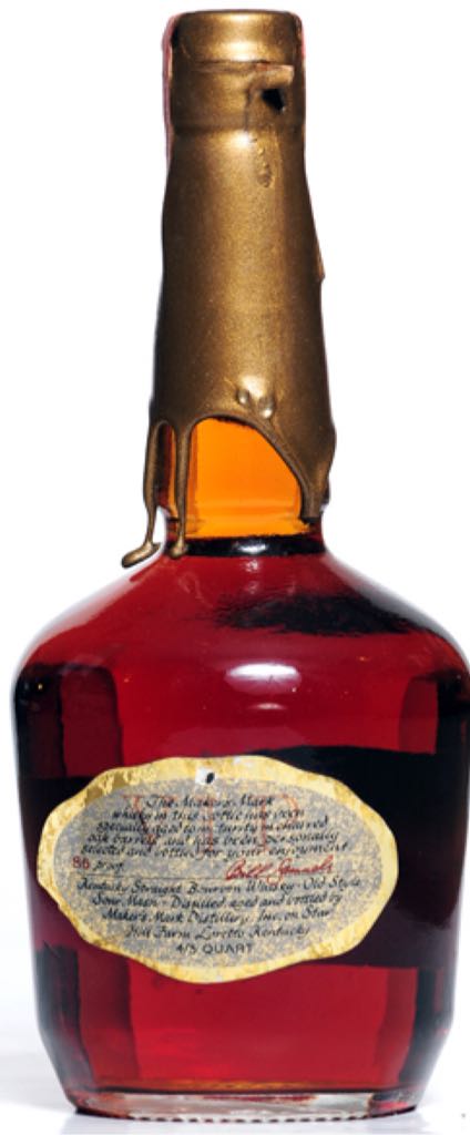 Makers Mark Gold Wax - 1976 - Makers Mark Distillery, Inc. (750 mL) alcohol collectible - Main Image 2