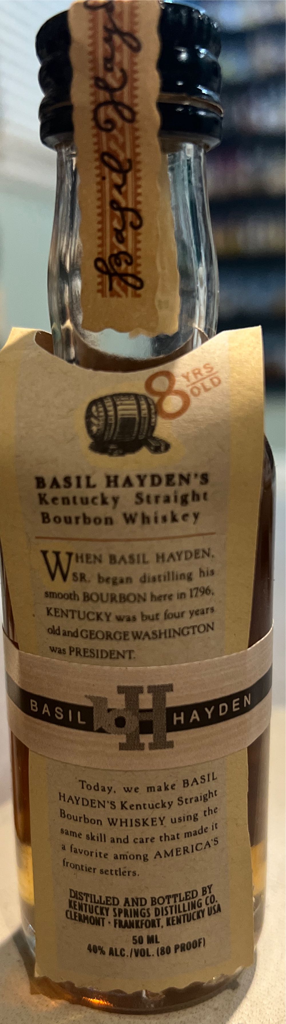 Basil Hayden’s - James B. Beam Distilling Co. (1.75 L) alcohol collectible - Main Image 2