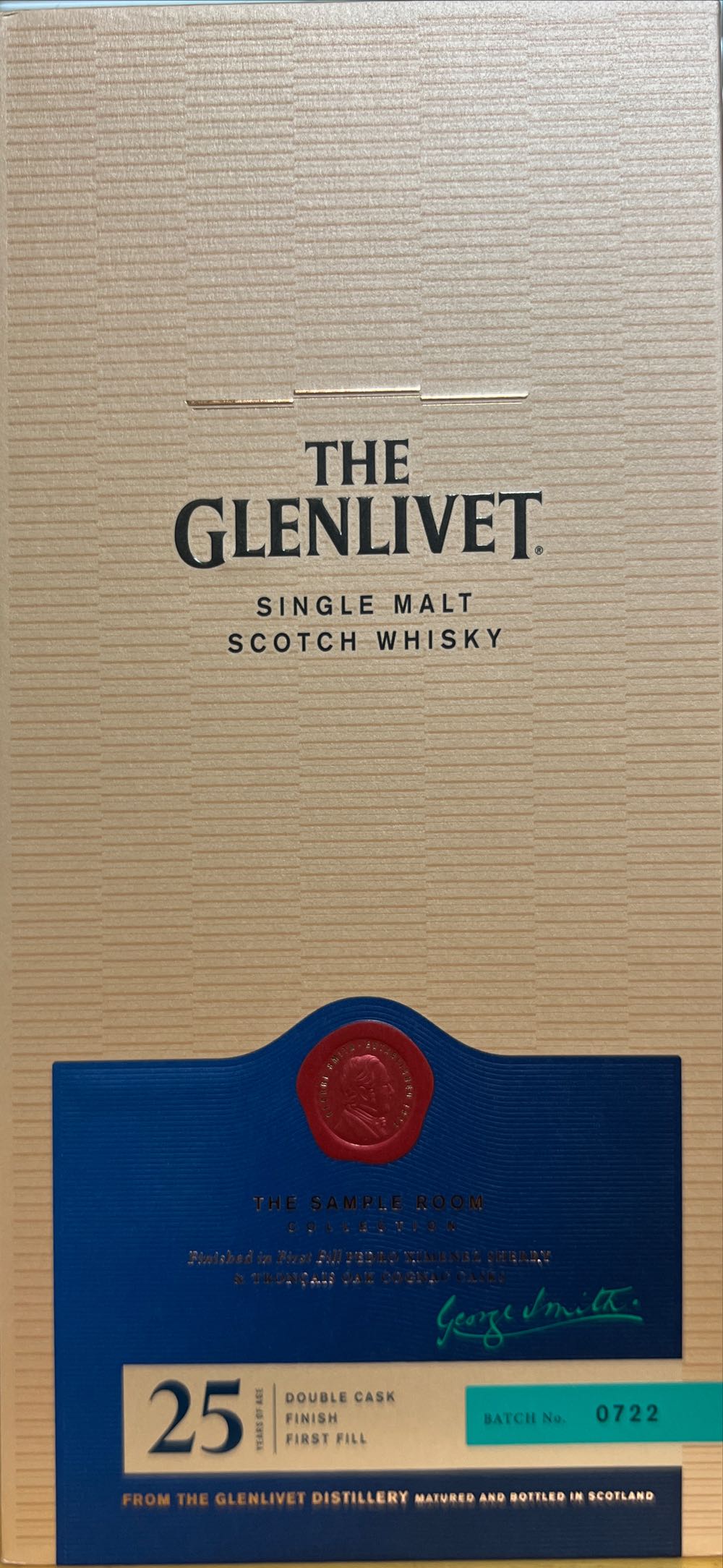 The Glenlivet 25yr - The Glenlivet Distillery (750 mL) alcohol collectible - Main Image 2