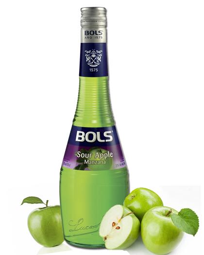 Bols Apple Sour - Lucas Bols (1L) alcohol collectible - Main Image 2