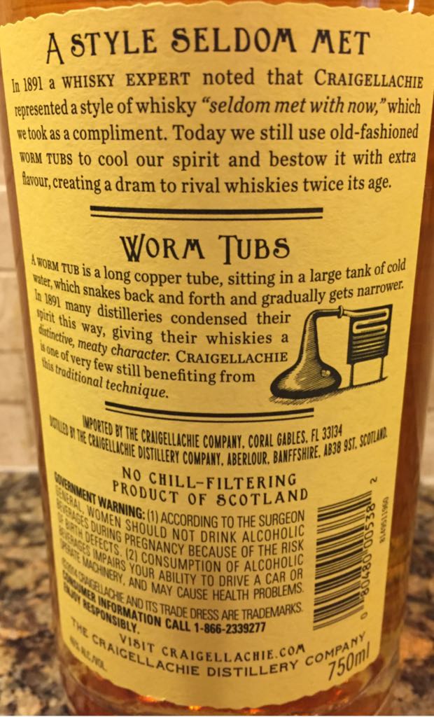 Craigellachie 13 Year Old - The Craigellachie Distillery Company (750 mL) alcohol collectible - Main Image 2