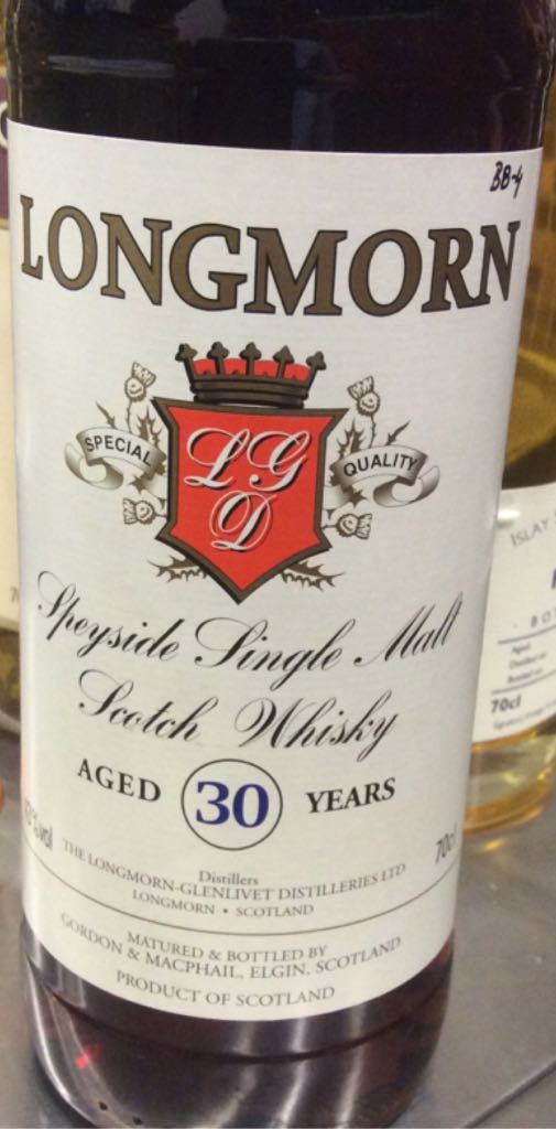 Longmorn 30 Years - The Longmorn-glenlivet Distillery (750 mL) alcohol collectible - Main Image 1