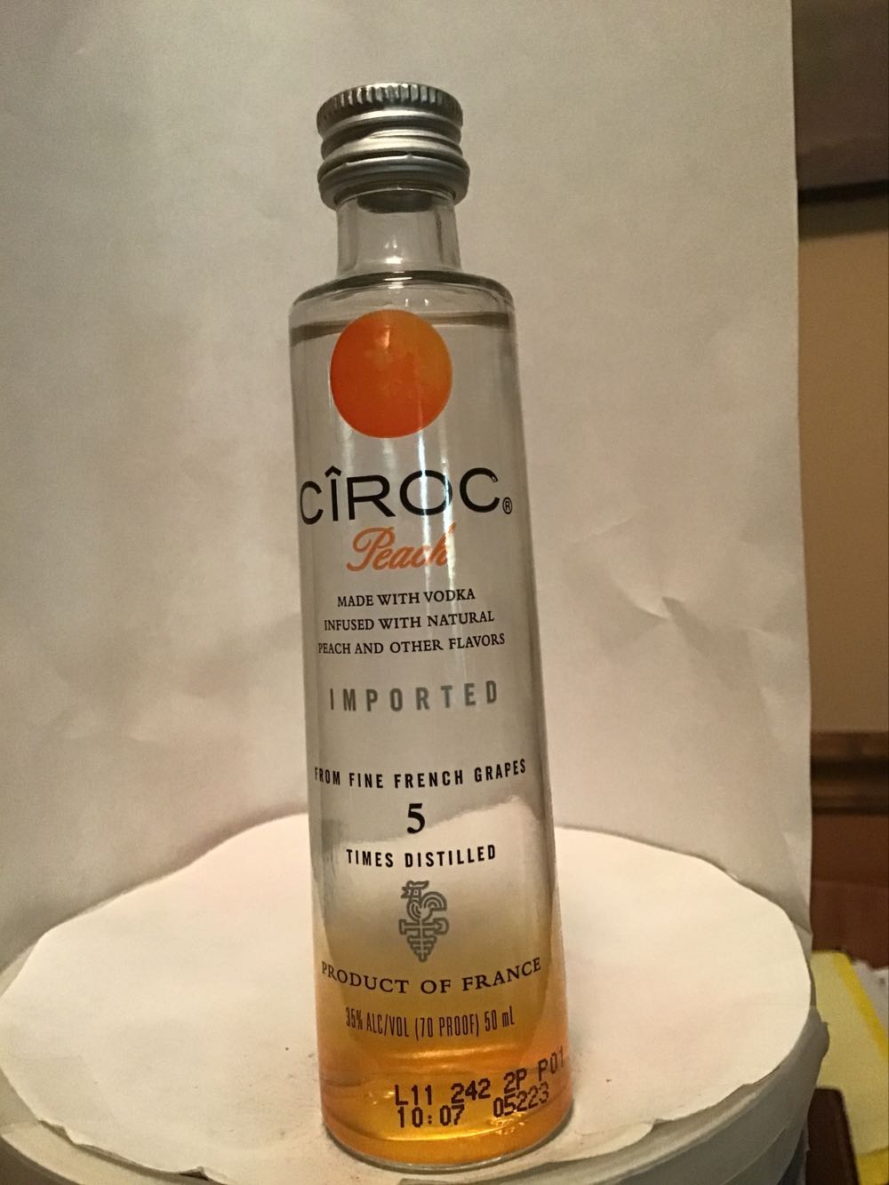 Ciroc Apple & Peach & Summer Citrus - Ciroc Distilling Company (50 mL) alcohol collectible - Main Image 2