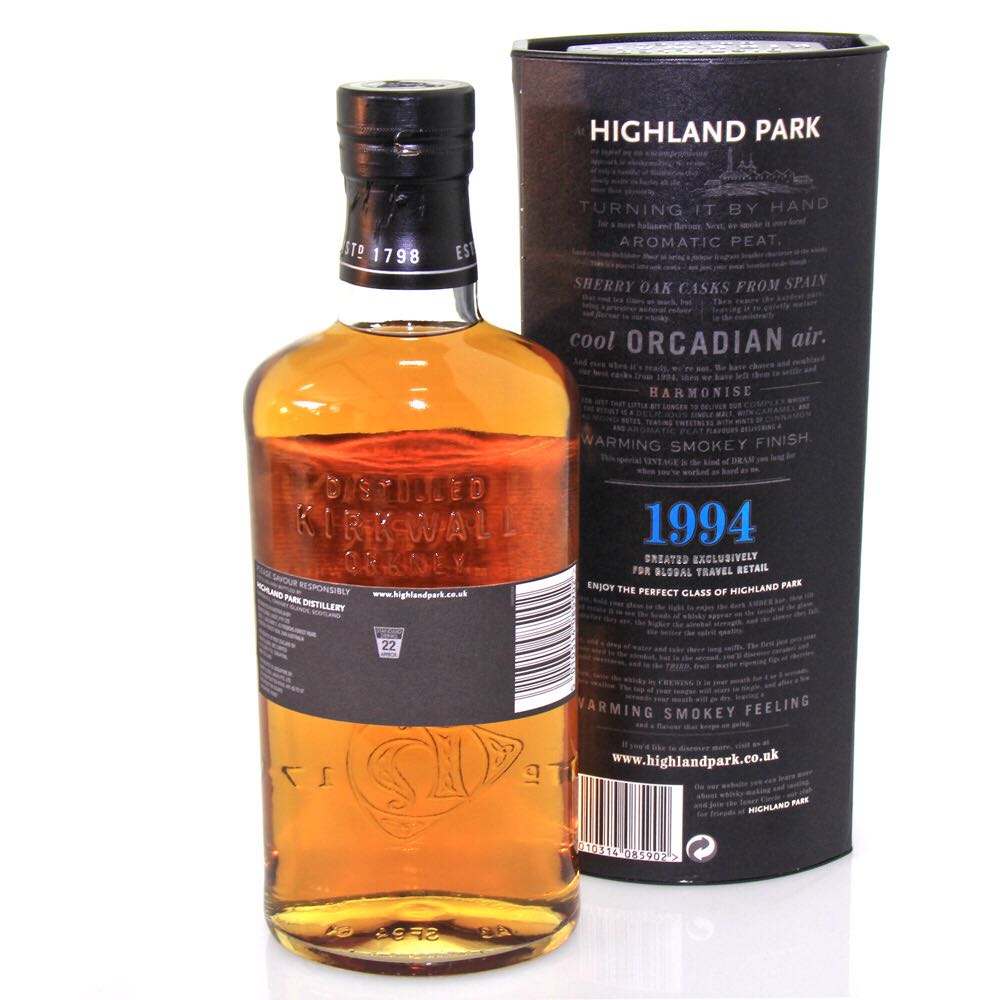 Highland Park 1994 - Highland Park Distillery (0,7L) alcohol collectible - Main Image 2