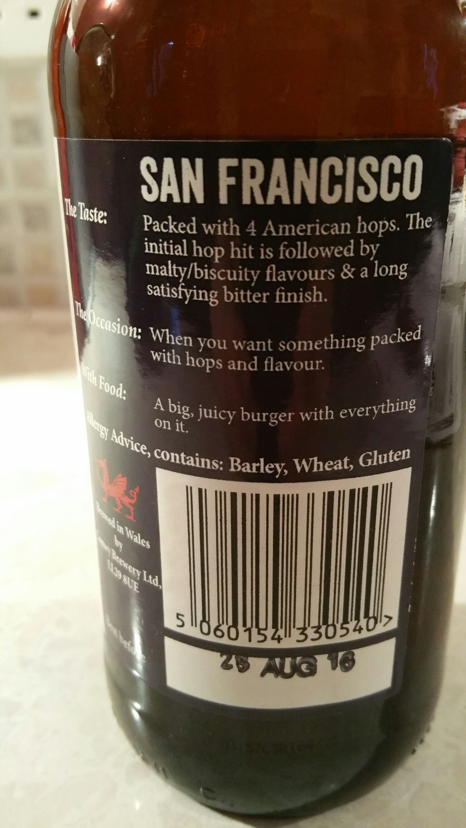 San Francisco - Brady Conwy Brewery alcohol collectible - Main Image 2