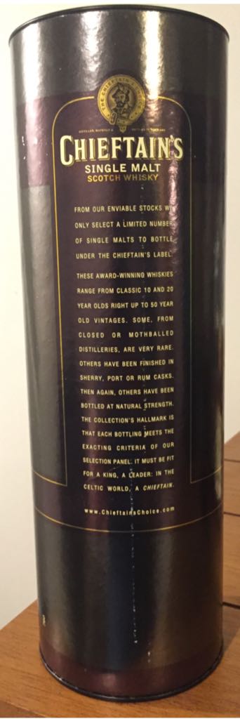 Chieftain’s Single Malt Scotch Whisky - Ian MacLeod Distilleries (750 mL) alcohol collectible - Main Image 2
