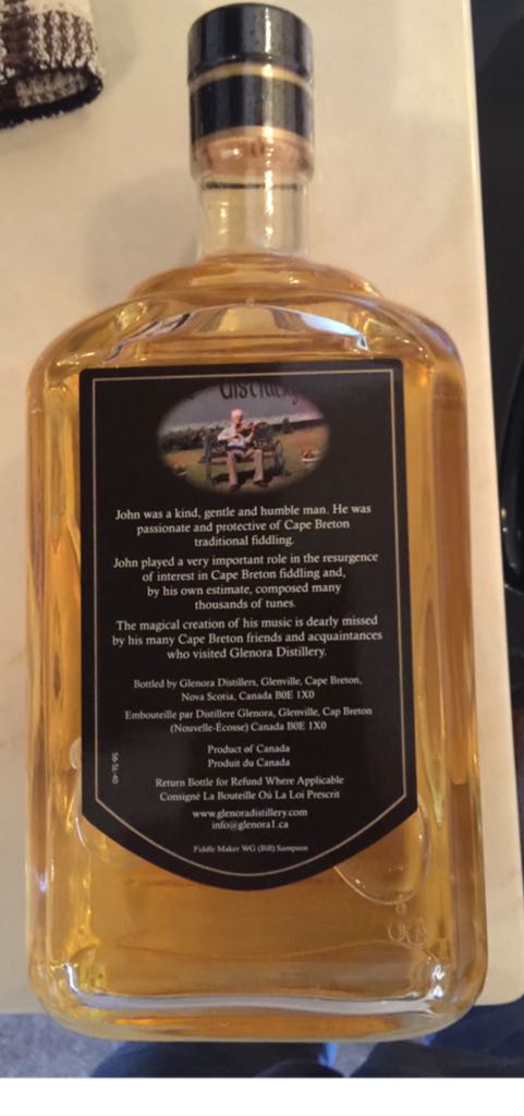 Fiddlers Choice - Glenora (750 mL) alcohol collectible - Main Image 2