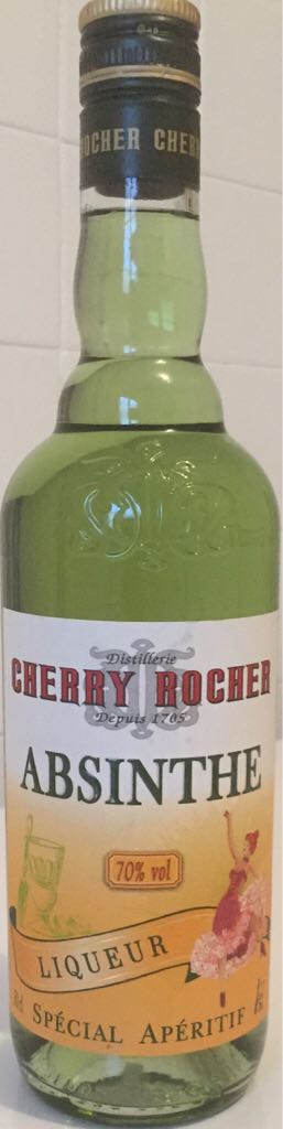 Cherry Rocher Absinthe - Cherry Rocher (700 mL) alcohol collectible - Main Image 2