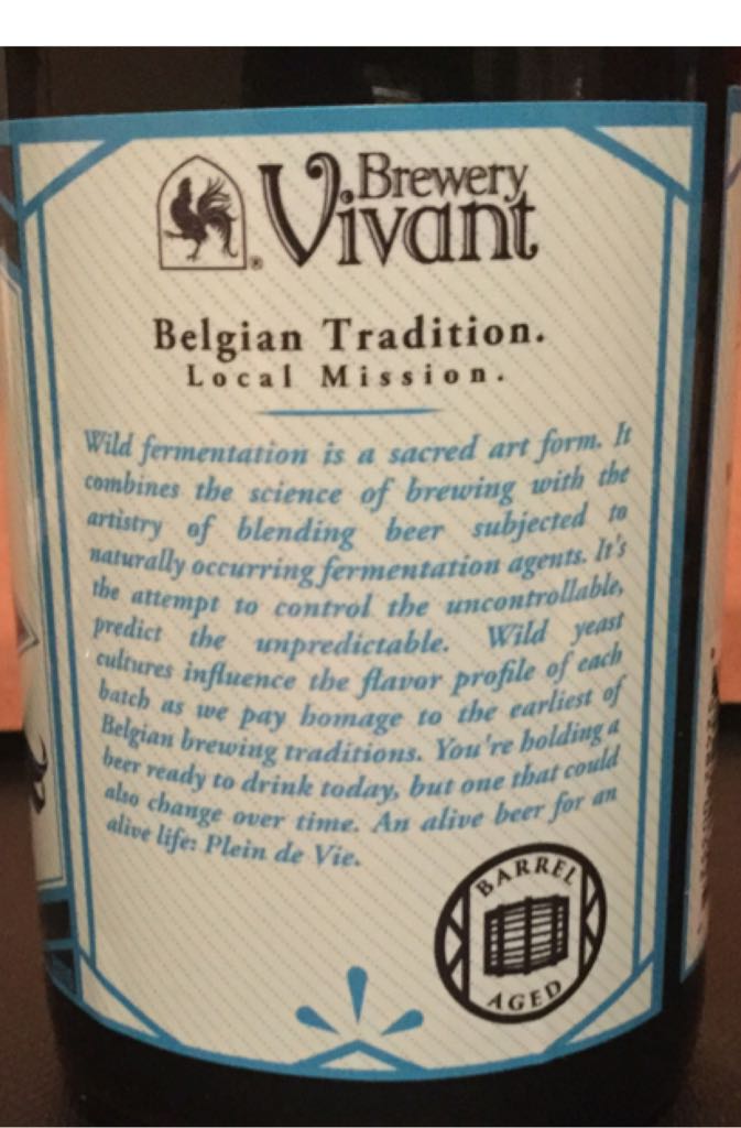 Angelina - Brewery Vivant (500 mL) alcohol collectible - Main Image 2
