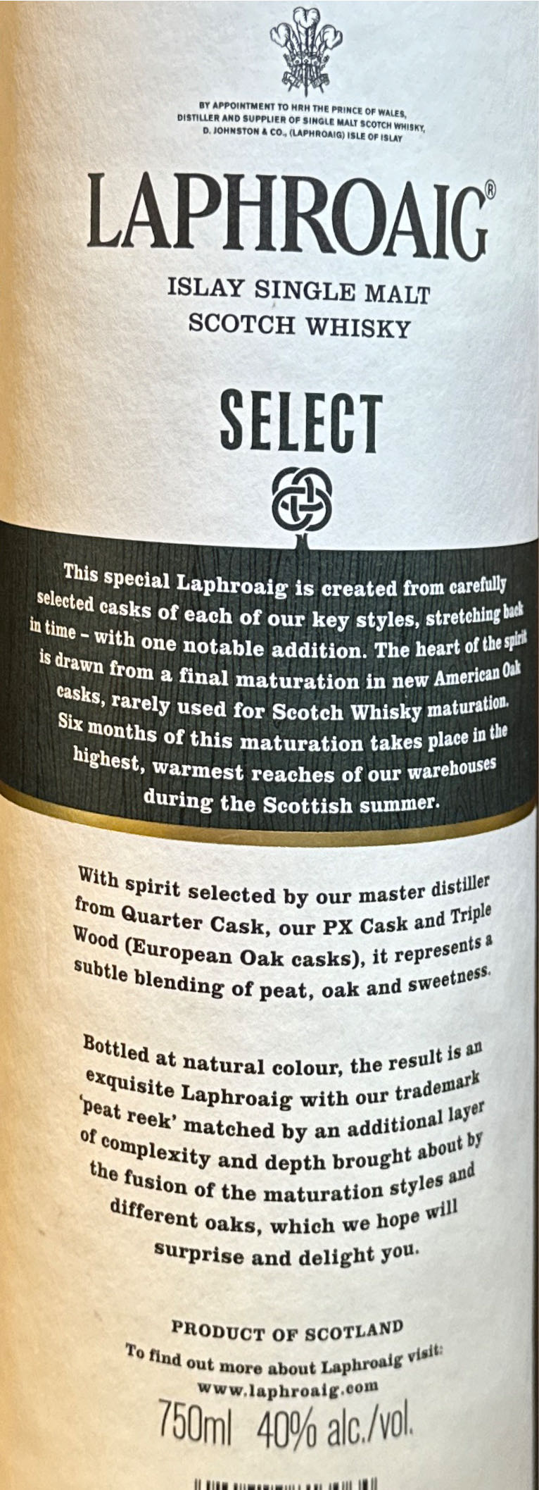Laphroaig Select - Laphroaig Distillery alcohol collectible - Main Image 3