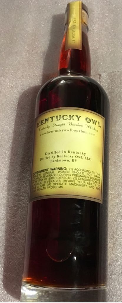 Kentucky Owl - Kentucky Owl Bourbon, Bardstown (750 mL) alcohol collectible - Main Image 2