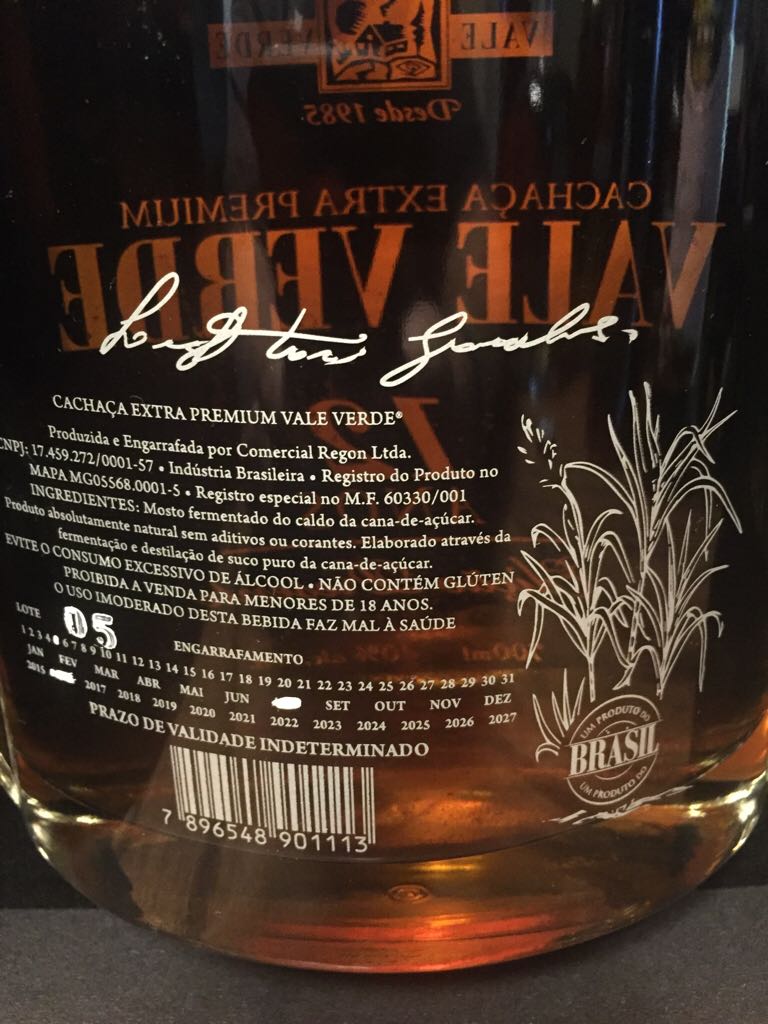 Vale Verde 12 Year - Vale Verde (700 mL) alcohol collectible - Main Image 2