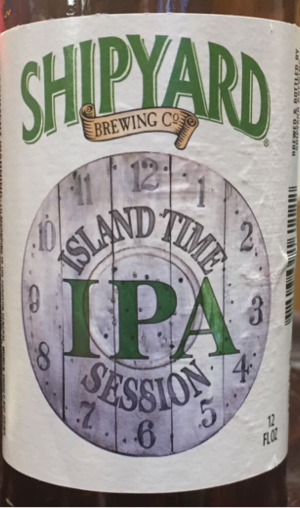 Island Time Session IPA - Shipyard / Kennebunkport Brewing Co alcohol collectible - Main Image 1