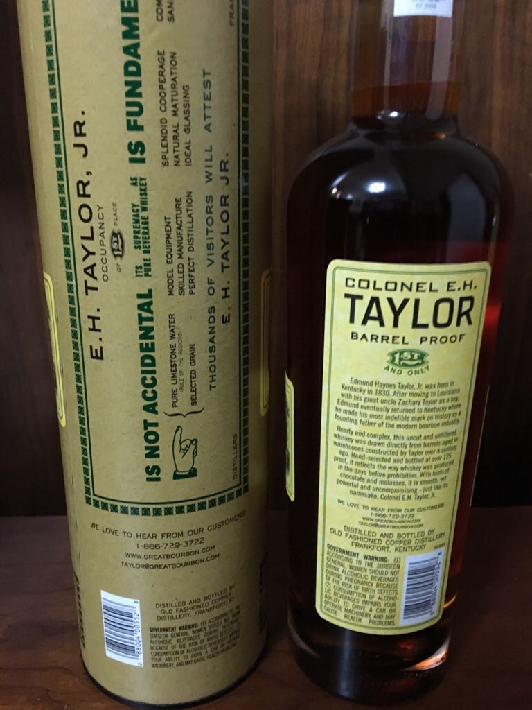 Colonel E.H. Taylor Barrel Proof #3 - Old Fashioned Copper Distillery (750 mL) alcohol collectible - Main Image 2
